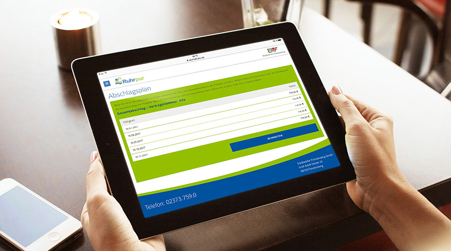 Bild vom Kundenportal